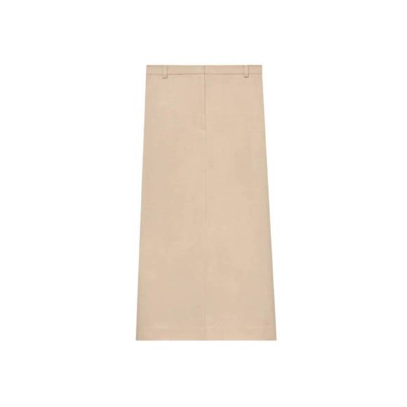 NEW MIJEONG PARK split back midi skirt in beige - Picture 6 of 6